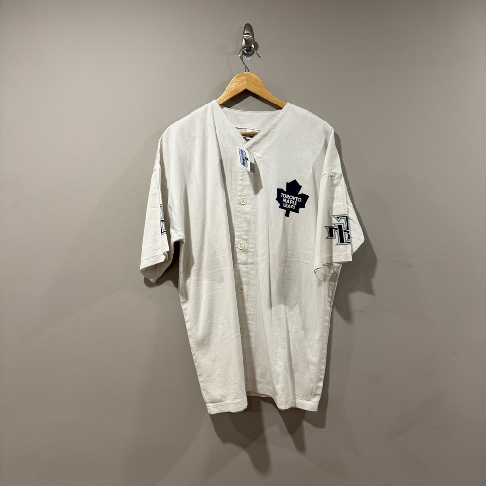 Vintage Toronto Maple Leafs Molson Canadian Baseball Jersey Y2K - NOS